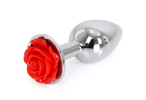 Buttplug Aluminium Rote Rose