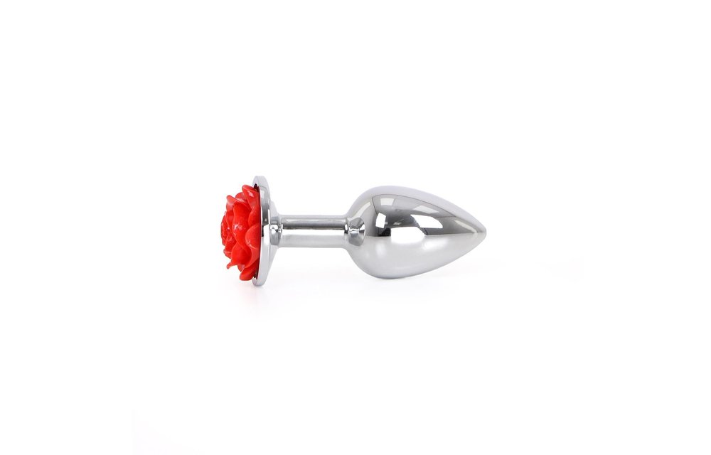 Buttplug Aluminium Rode Roos
