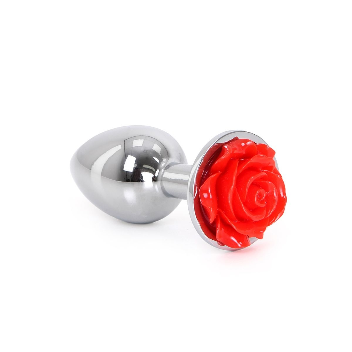 Butt Plug Aluminium Red Rose 7 cm | Elegant & High Quality