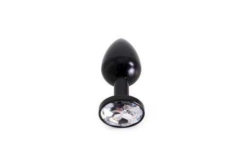 Aluminium Butt Plug 7 cm with Gemstone | High Quality