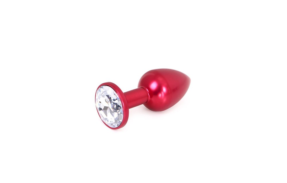 Aluminium Butt Plug 7 cm with Gemstone | High Quality
