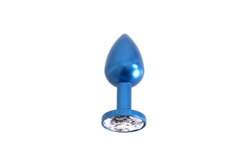Aluminium Butt Plug 7 cm with Gemstone | High Quality