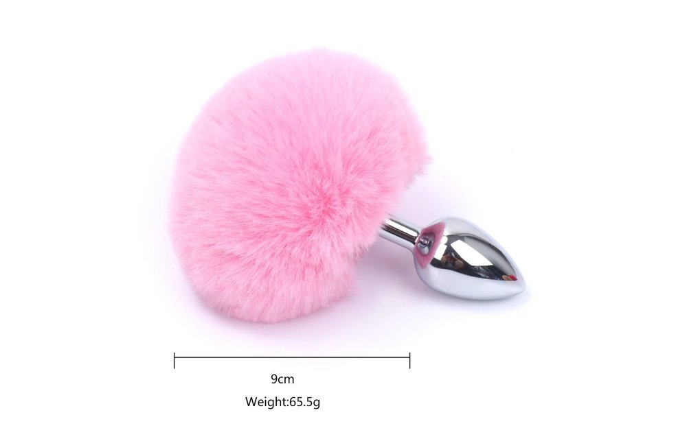 Buttplug mit Hasenschwanz 14 cm | Weiches & Kinky Accessoire