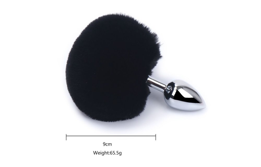 Butt Plug with Rabbit Tail 14 cm | Soft & Kinky Accessory