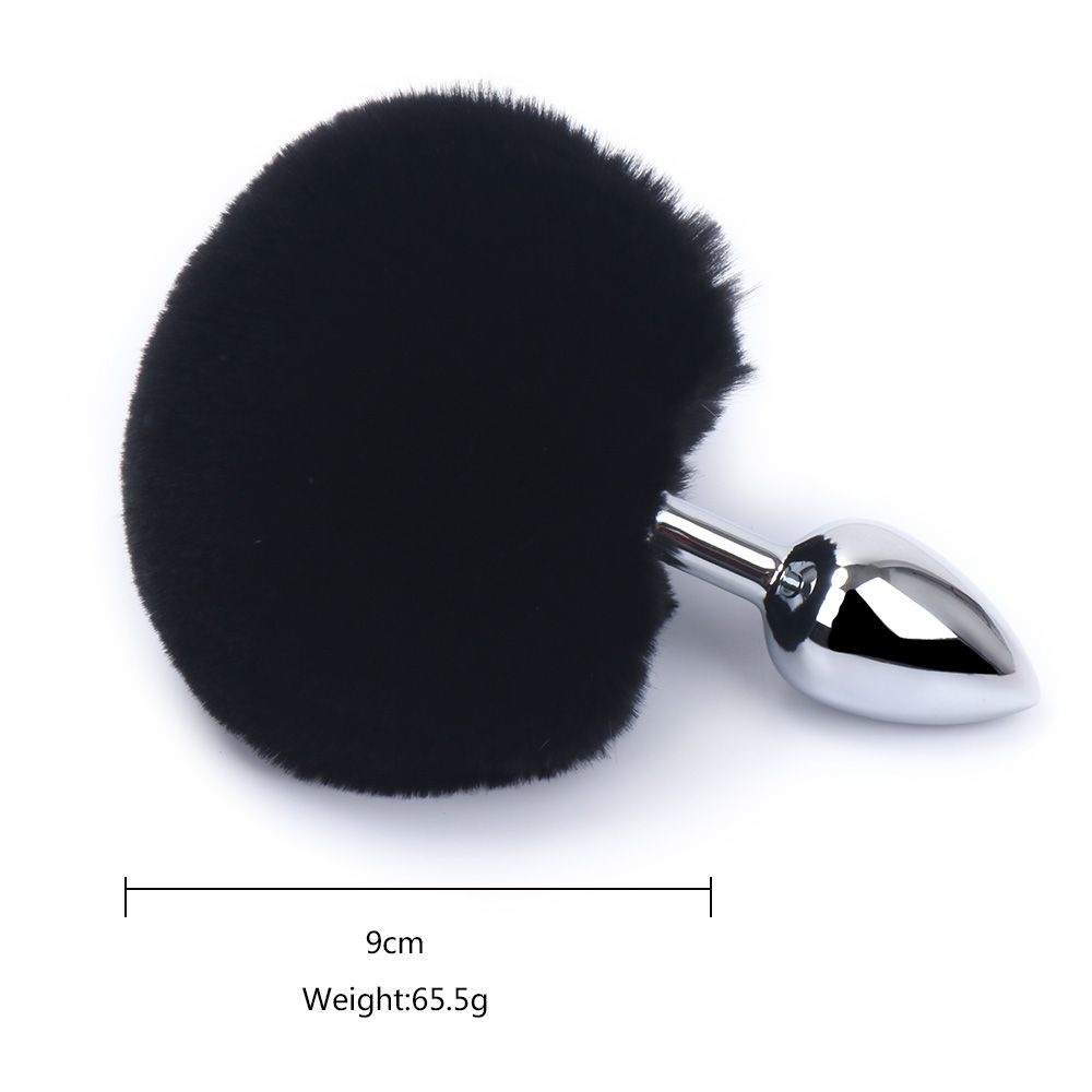 Butt Plug with Rabbit Tail 14 cm | Soft & Kinky Accessory