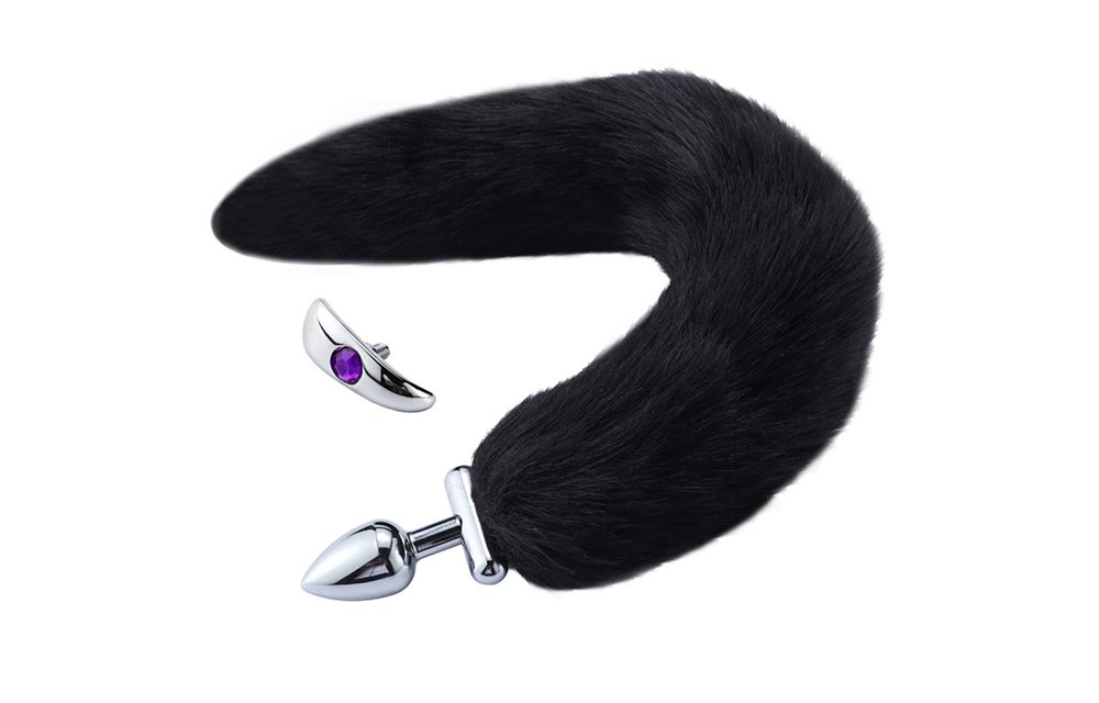 Schraubbarer Buttplug mit Schwanz 45 cm | Weich & Kinky