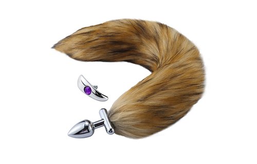 Screwable Butt Plug with Tail 45 cm | Soft & Kinky