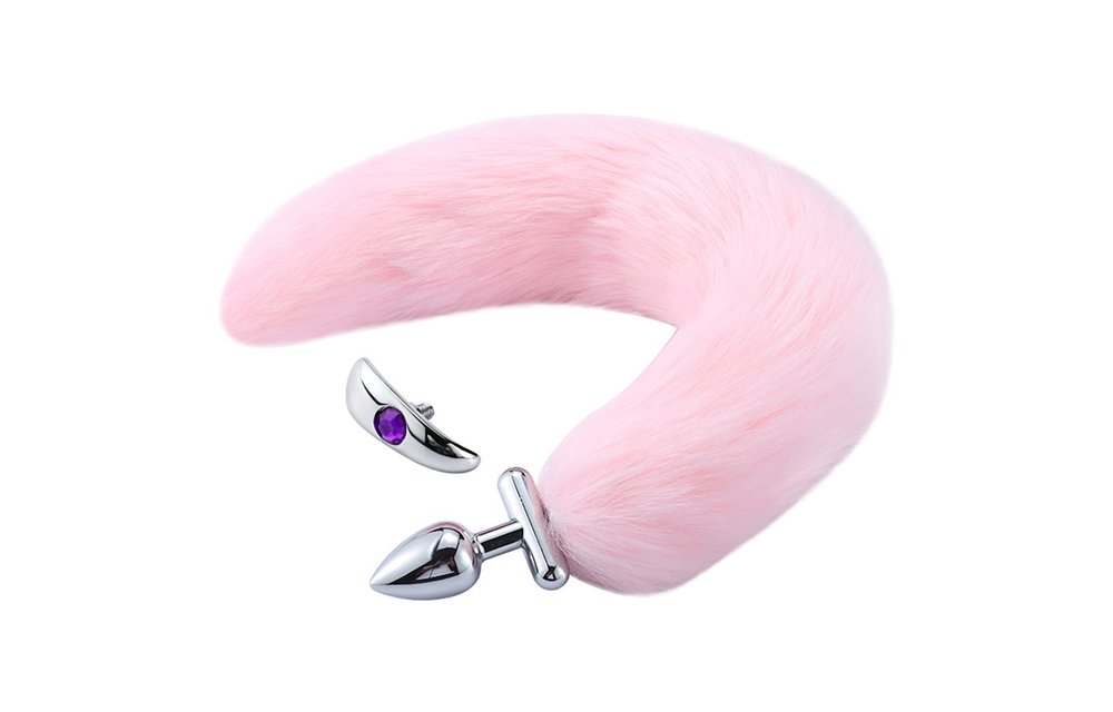 Screwable Butt Plug with Tail 45 cm | Soft & Kinky