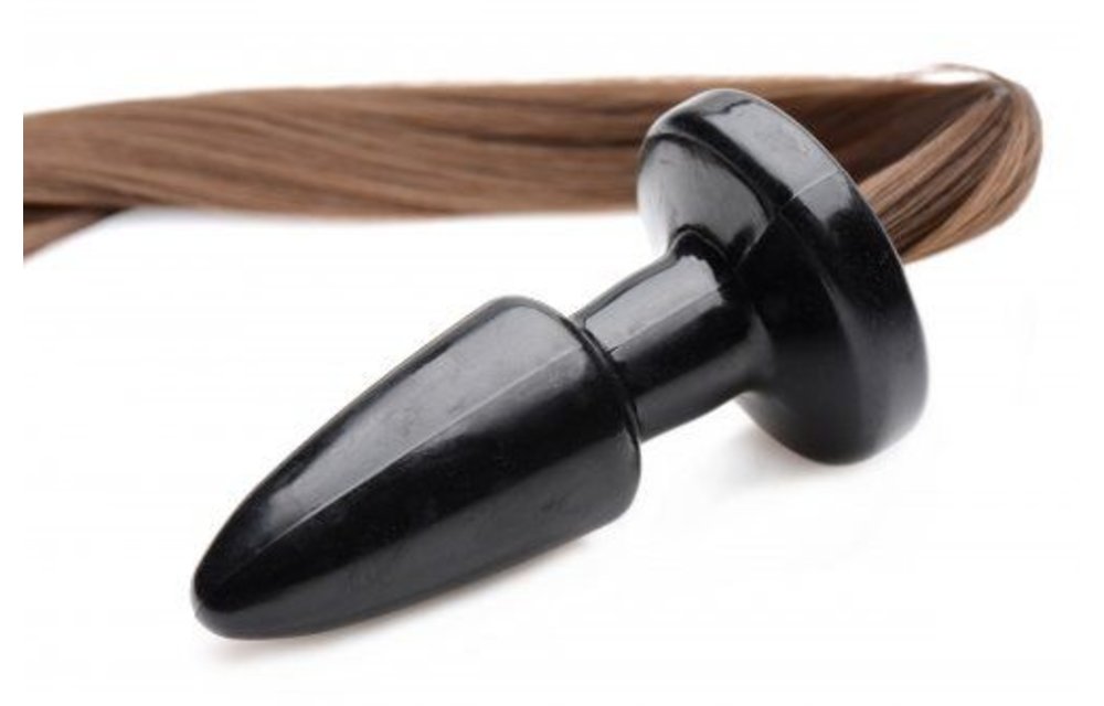 Buttplug Brunette Pony Tail
