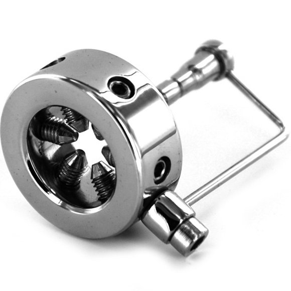 Steel Glans Ring With Spikes Extra