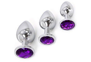Buttplug Aluminium Violett