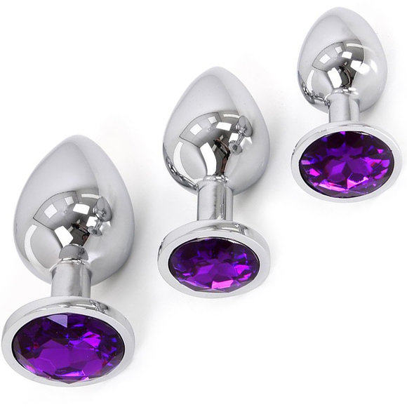 Buttplug Aluminium Violett