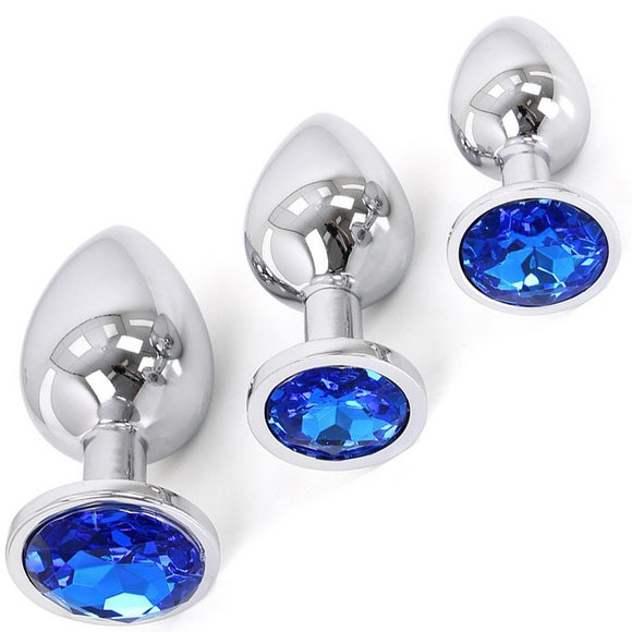 Buttplug Aluminium Blue