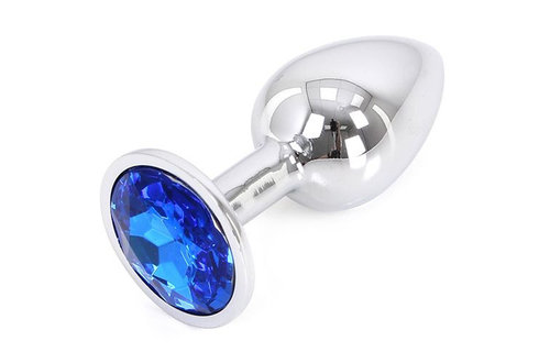 Analplug Aluminium Blau 9,5 cm – Elegant & Hochwertig