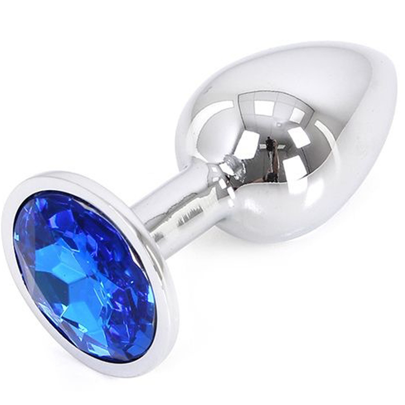 Buttplug Aluminium Blau