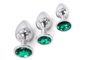 Buttplug Aluminium Green
