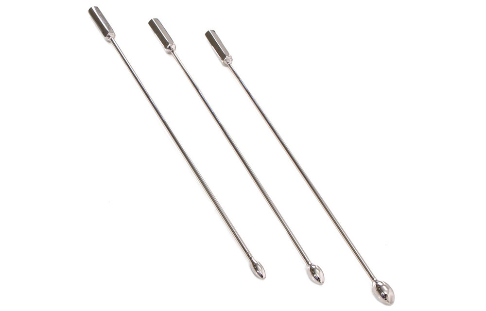 Urethral Sound Stainless Steel Penis Stick in 3 Sizes