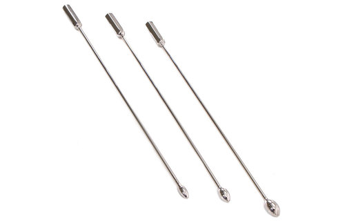Urethral Sound Stainless Steel Penis Stick in 3 Sizes