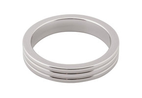 Steel Cockring Ribbed