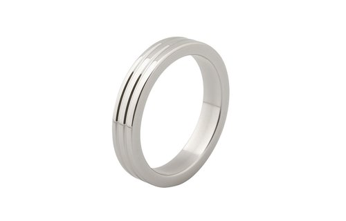 Steel Cockring Ribbed