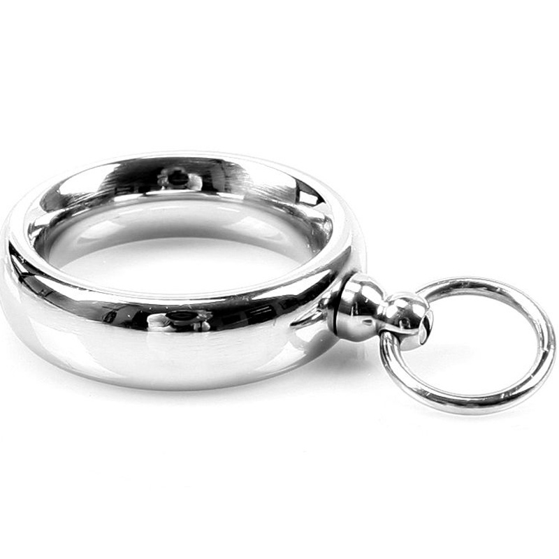 Roestvrijstalen Donut Cockring met O-Ring voor Gewichten