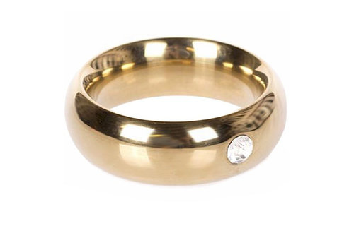 Donut Cockring Gold With Jewel