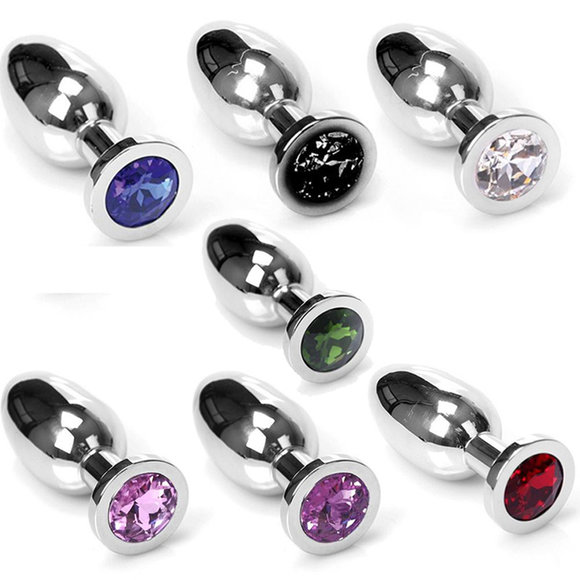 Stainless Steel Butt Plug With Jewel