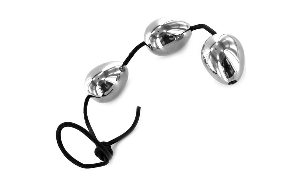 Anal Eier aus Edelstahl - 3 Stck.