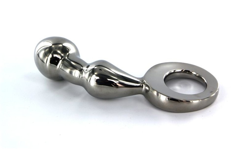 Edelstahl-Fun-Buttplug 13,5 cm – P-Punkt-Stimulator Edelstahl