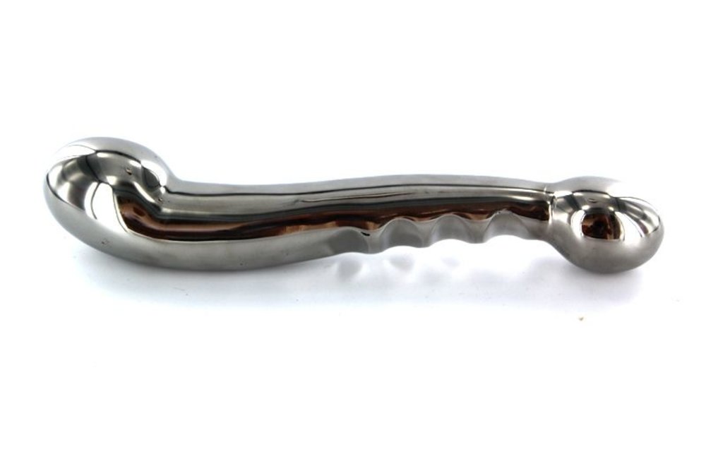 Dildo Elegant RVS 17,5 cm – Dual G- en P-Spot Stimulator