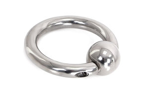 Cockring Stahl mit Kugel | Verstellbar & handpoliert