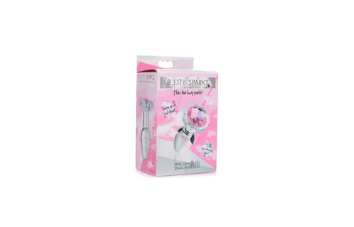 Glass Anal Plug Pink Jewel - Smooth, Hygienic & Sexy