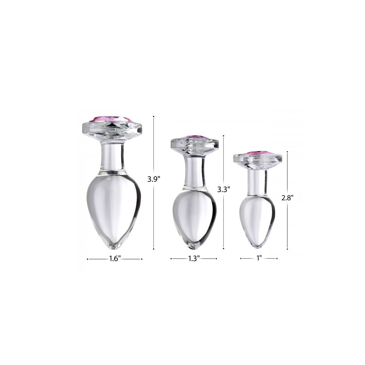 Glas-Analplug Pink Juvel – Glatt, hygienisch & sexy