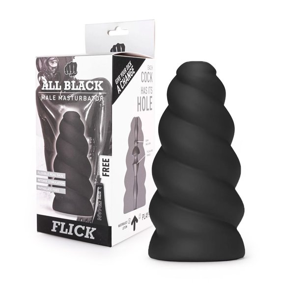 All Black Masturbator Flick – Einzigartig, robust und komfortabel