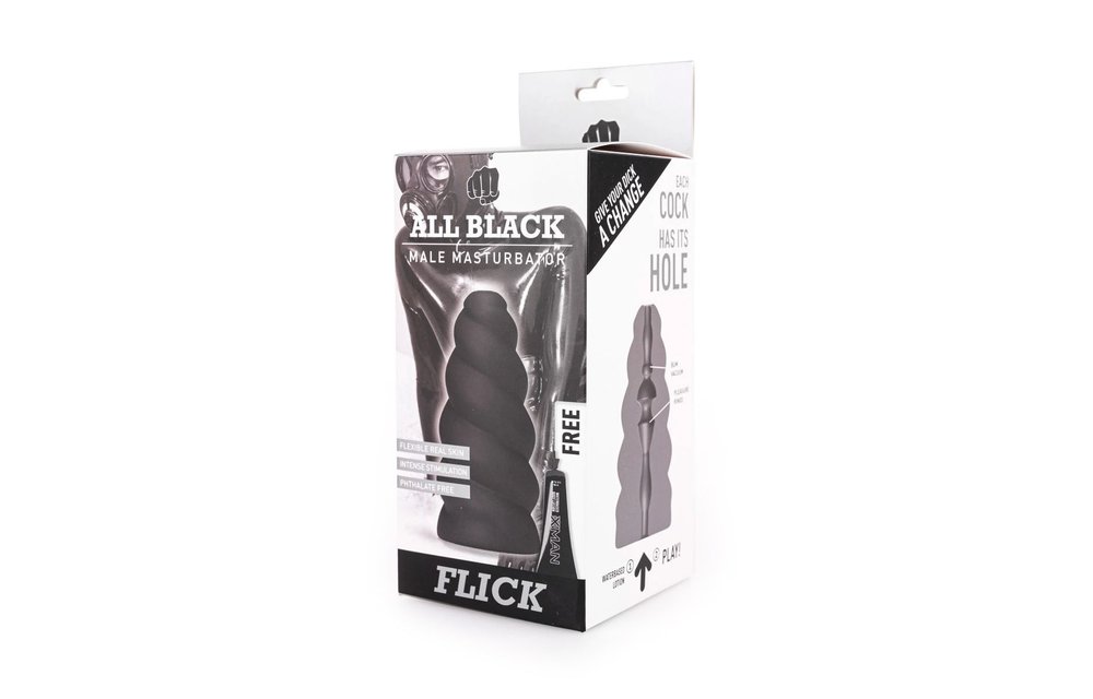All Black Masturbator Flick – Einzigartig, robust und komfortabel