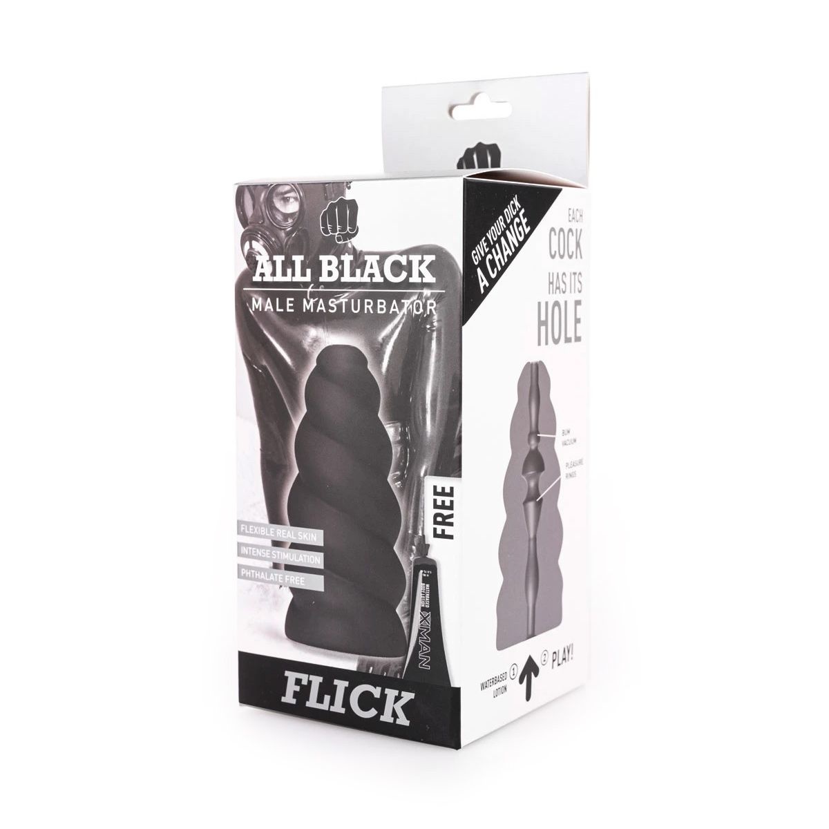 All Black Masturbator Flick – Uniek, Stevig & Comfortabel