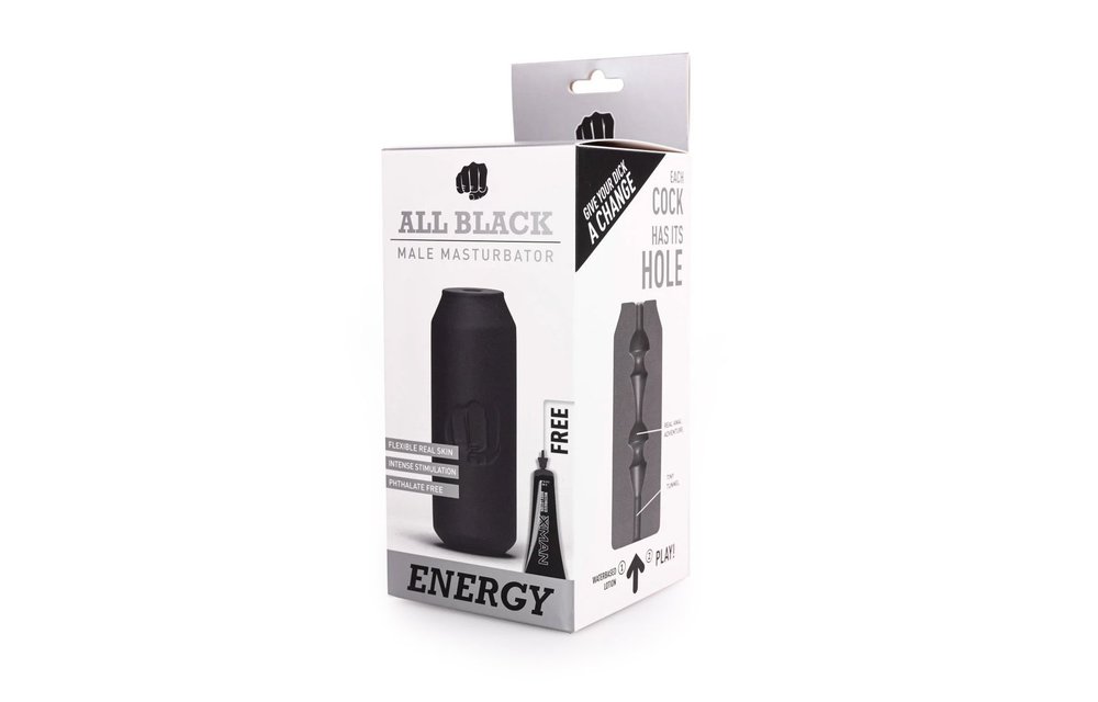 All Black Energy Masturbator – Realistic & Ultimate Pleasure