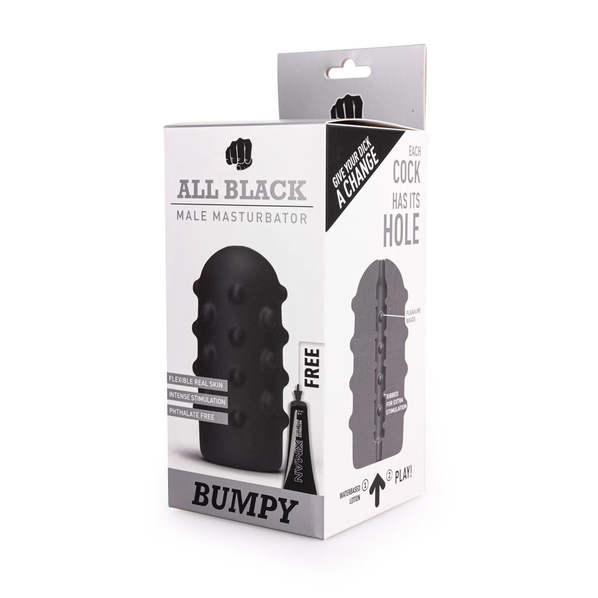 All Black Masturbator Bumpy – Komfort & einzigartige Stimulation