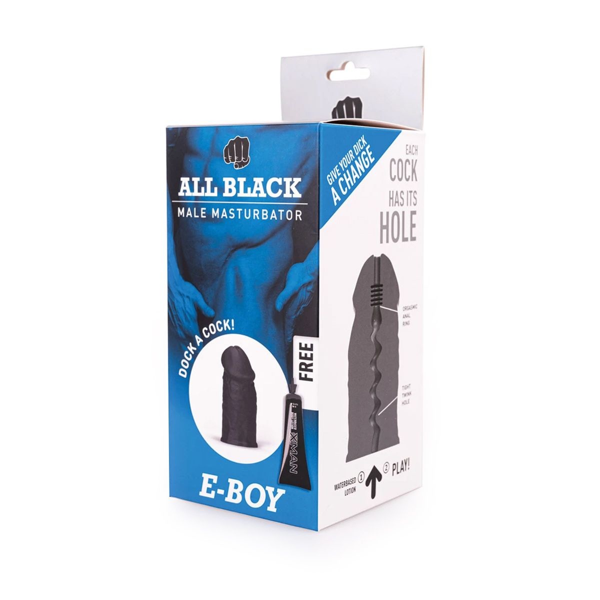 All Black E-Boy Masturbator – Realistic & Soft