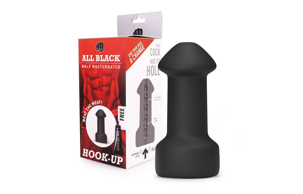 All Black Hook Up Masturbator – Comfort & Intense Pleasure