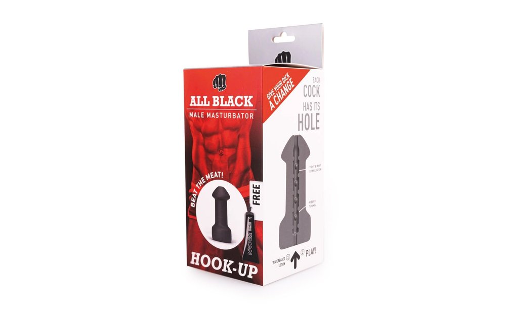 All Black Hook Up Masturbator – Komfort & intensives Vergnügen