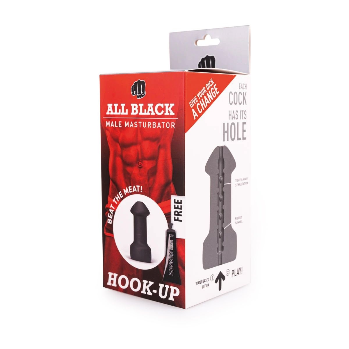 All Black Hook Up Masturbator – Komfort & intensives Vergnügen