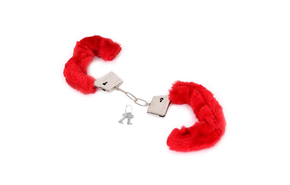 Thin Metal Handcuffs with Fur | Beginner Set for Women