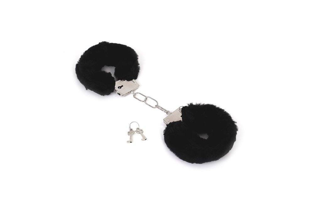 Thin Metal Handcuffs with Fur | Beginner Set for Women