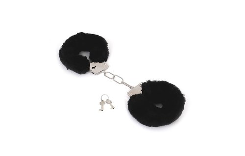 Thin Metal Handcuffs with Fur | Beginner Set for Women