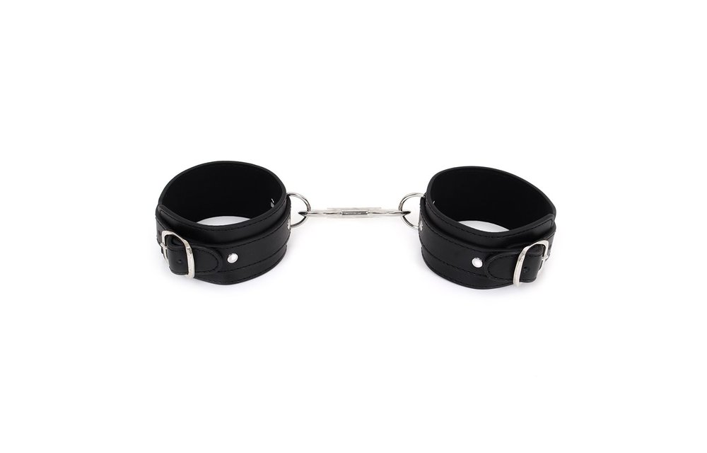 Ankle cuffs with double hook – PU leather for him & her