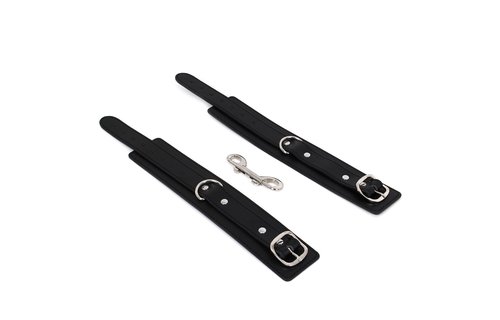 Ankle cuffs with double hook – PU leather for him & her