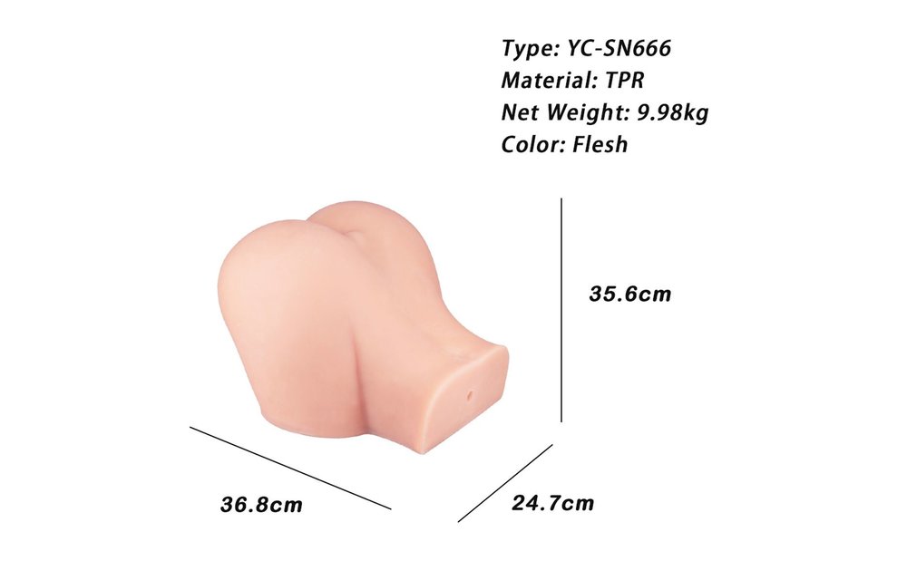 Levensechte Large Ass & Pussy Masturbator – Realistische Seks