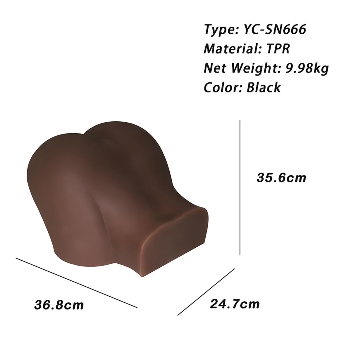 Levensechte Large Ass & Pussy Masturbator – Realistische Seks