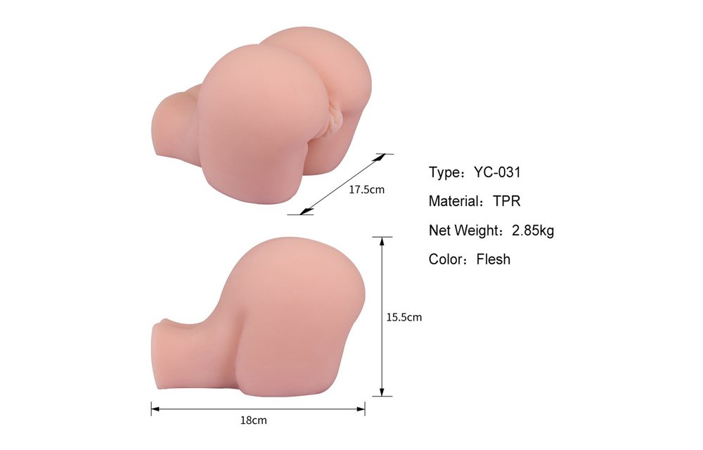 Realistischer Large Ass & Pussy Masturbator – Vagina & Anus